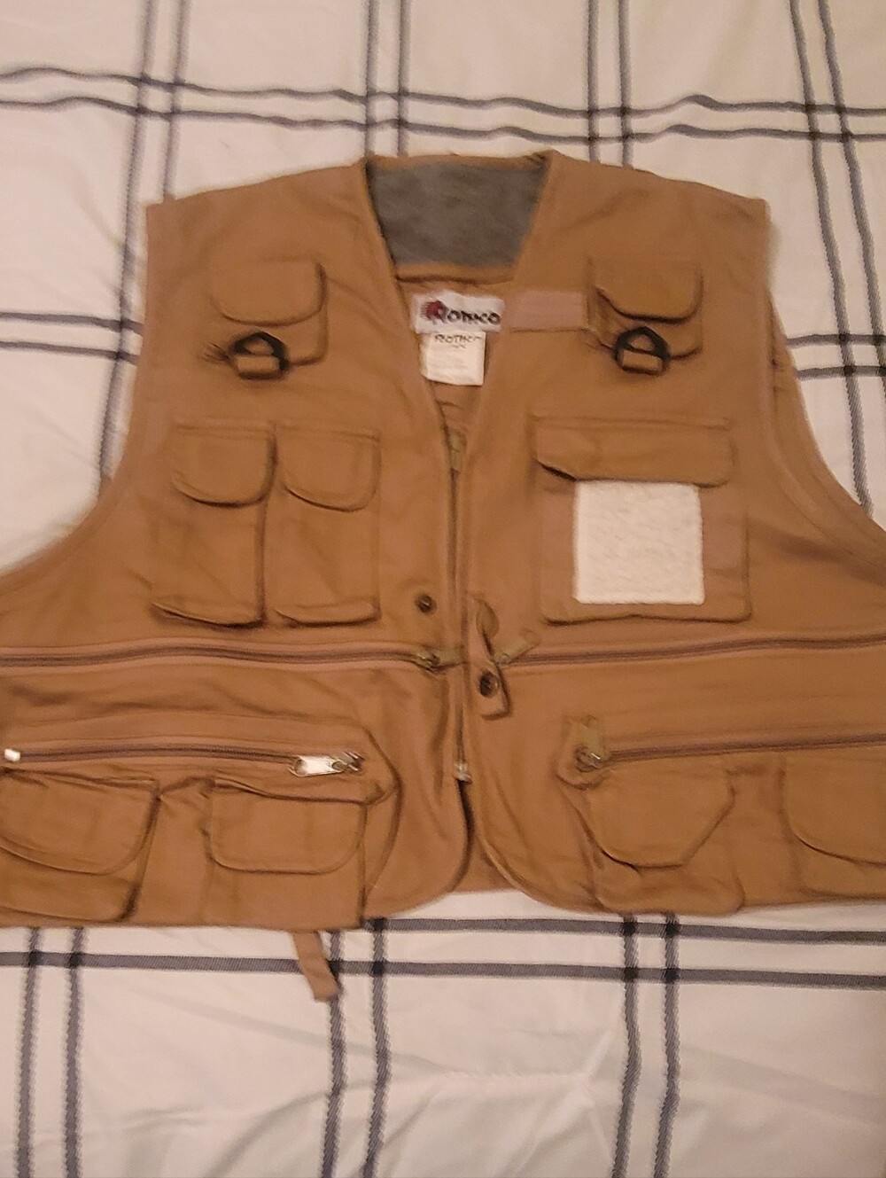 Vintage Men's Tan Utility Fishing Vest